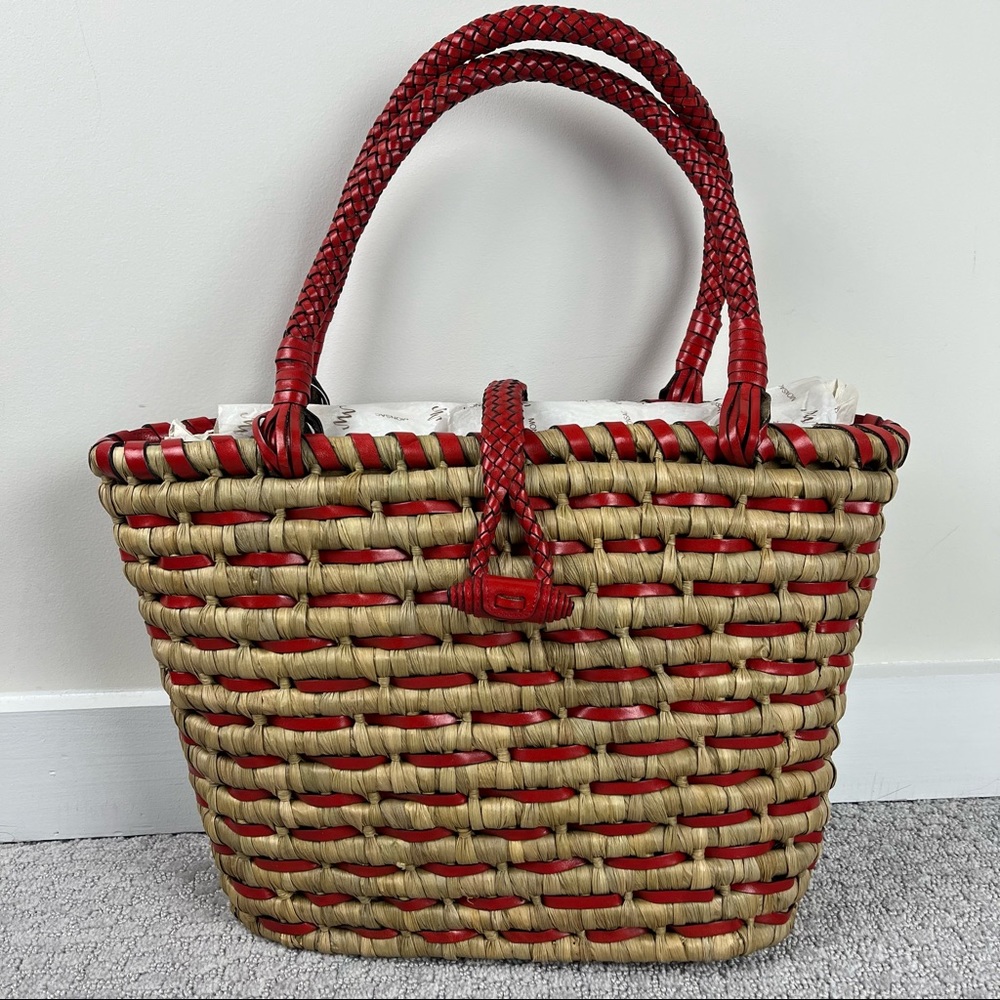 NWT monsac S0702 lipstick straw bag